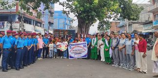 उदयपुरमा मानव बेचबिखन तथा ओसारपसारविरुद्ध प्रभातफेरी र सचेतनामूलक कार्यक्रम